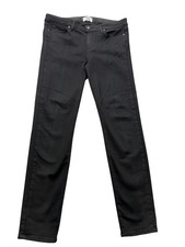 Paige Jeans Womens 32x29.5 Black Shadow Skyline Skinny Stretch Made In USA