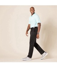 Amazon Essentials Mens 42X30 Black Classic Fit Straight Leg Stretch Golf Pants