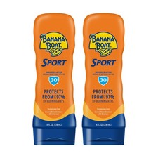 Banana Boat Sport Ultra Lotion Sunscreen Broad Spectrum, 8 Fl Oz Pack of 2 