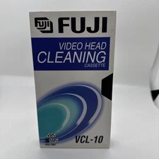 Video Head Cleaning Cassette Fuji VHS & S-VHS VCR Model# VCL-10U D Excellnt Cond