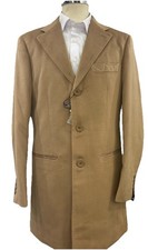 CAPPOTTO CAMMELLO BEIGE IN PURA LANA VERGINE MADE IN ITALY TG 46 48 50 52 54 56