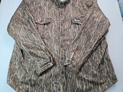 Banded Mossy Oak Bottomland Camo Button Up Shirt Jacket Mens Size XL - Picture 5 of 7