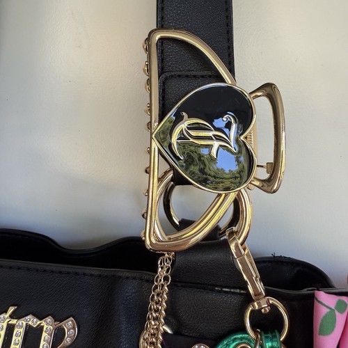 Juicy Couture Rare Sweet Cherry Daydreamer Shoulder Bag Charms Bow Keychain NWT - 第 7/8 張圖片