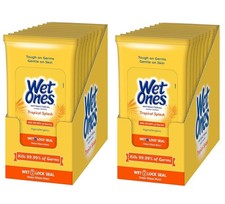 Wet Ones Tropical Splash Hand Wipes 20 Packs 20 Wipes in Each Pack 400 Wipes 