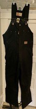 CE Schmidt Workwear Men  s Black Cotton Quilted BIB Overalls MR 40-42