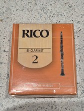 Rico Bb Clarinet reeds strength 2 - Box of 10 - Brand new & sealed