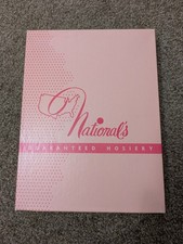 Vintage Nationals Pantyhose Size D Wood Beige 6 Pairs