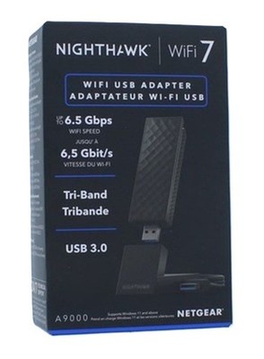 Netgear Nighthawk A9000 Tri-Band Wi-Fi 7 USB 3.0 Adapter - Sealed