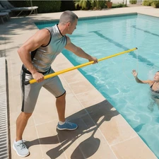Telescopic Pool Rescue Hook, Telescopic Pool Rescue Hook with Pole
