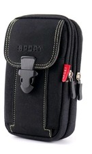 Universal Belt Hook Pouch Bag Canvas Case for Mobile Smart Phone Cover Holster