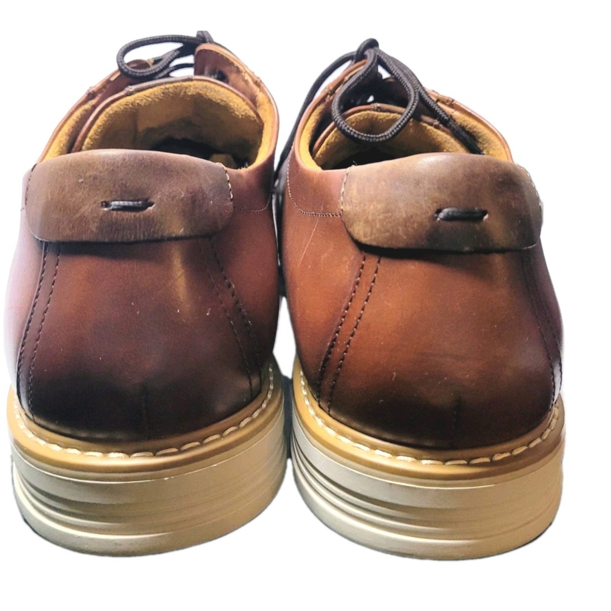 Florsheim Mens Norwalk Plain Toe Oxford Leather Shoe Size 