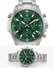 Bulova Marine Star Chronograph - Emerald Green Dial (Full Set)