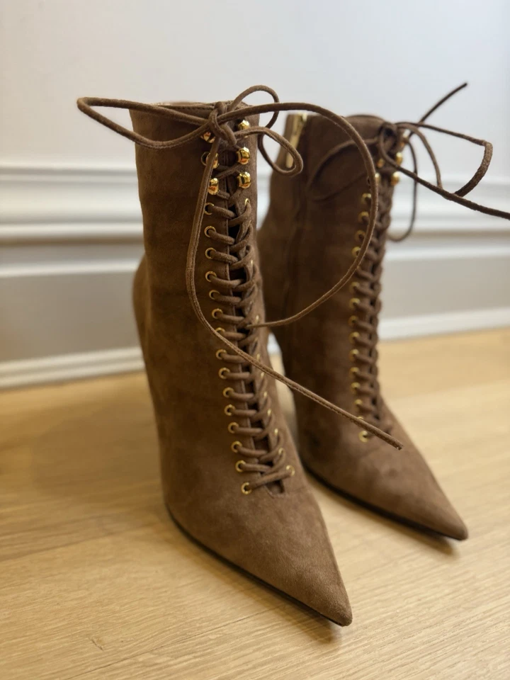 Botín Sergio Rossi Raspado Donna Color Caramelo Real - EU 37 Foto 3 de 4