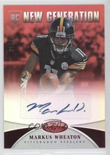 2013 Certified Mirror Red Signatures 35/49 Markus Wheaton Rookie Auto RC 2r5