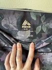 RBX Active Dark Floral High Waisted Leggings Size Large L Dark Purple Green — photo 3