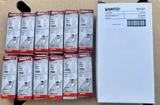 12 Pack S3157  Bulb 75W 120V  T4 / CL Mini Candelabra E11 Clear 2900K