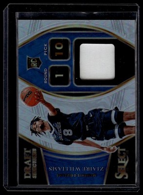 2021-22 Panini Select #DS-ZWL Ziaire Williams Draft Selections Memorabilia