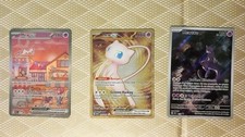 Pokemon Trio Mew Ex SVP 053 Mewtwo 052 Mew Gold 205 Promo Ultra Premium 151 Ita