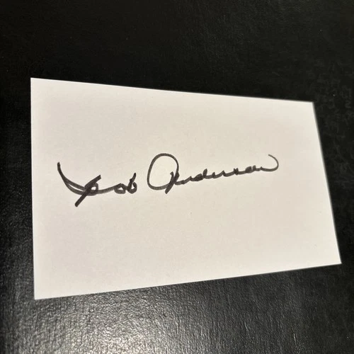 Bob Anderson (ARMY ‘57 & ‘58 All-American & CFBHOF) ‘63 NY Giants, signed in ‘09