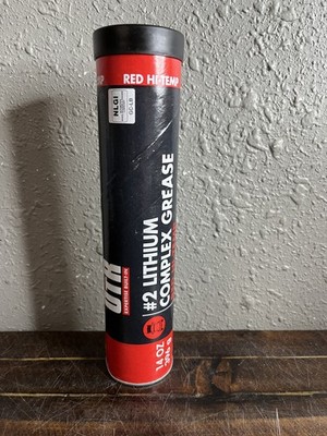 7 Pack OTR Red Hi-Temp 2 Lithium Complex Grease 14 oz Extreme Pressure Cartridge