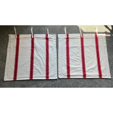 Ralph Lauren Villa Martine Euro Shams Red Stripe Pillow Coastal 26" x 26"