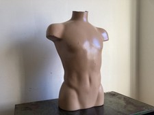 Vintage Male Mannequin Torso Fibreglass Italian Fashion Retail Art Prop Salvage