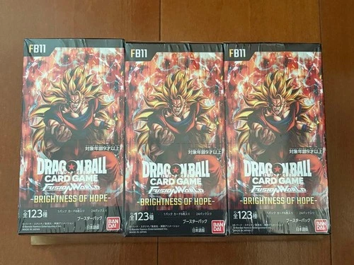 Dragon Ball Super Card Game Fusion World BRIGHTNESS OF HOPE Booster Box x3 FB11