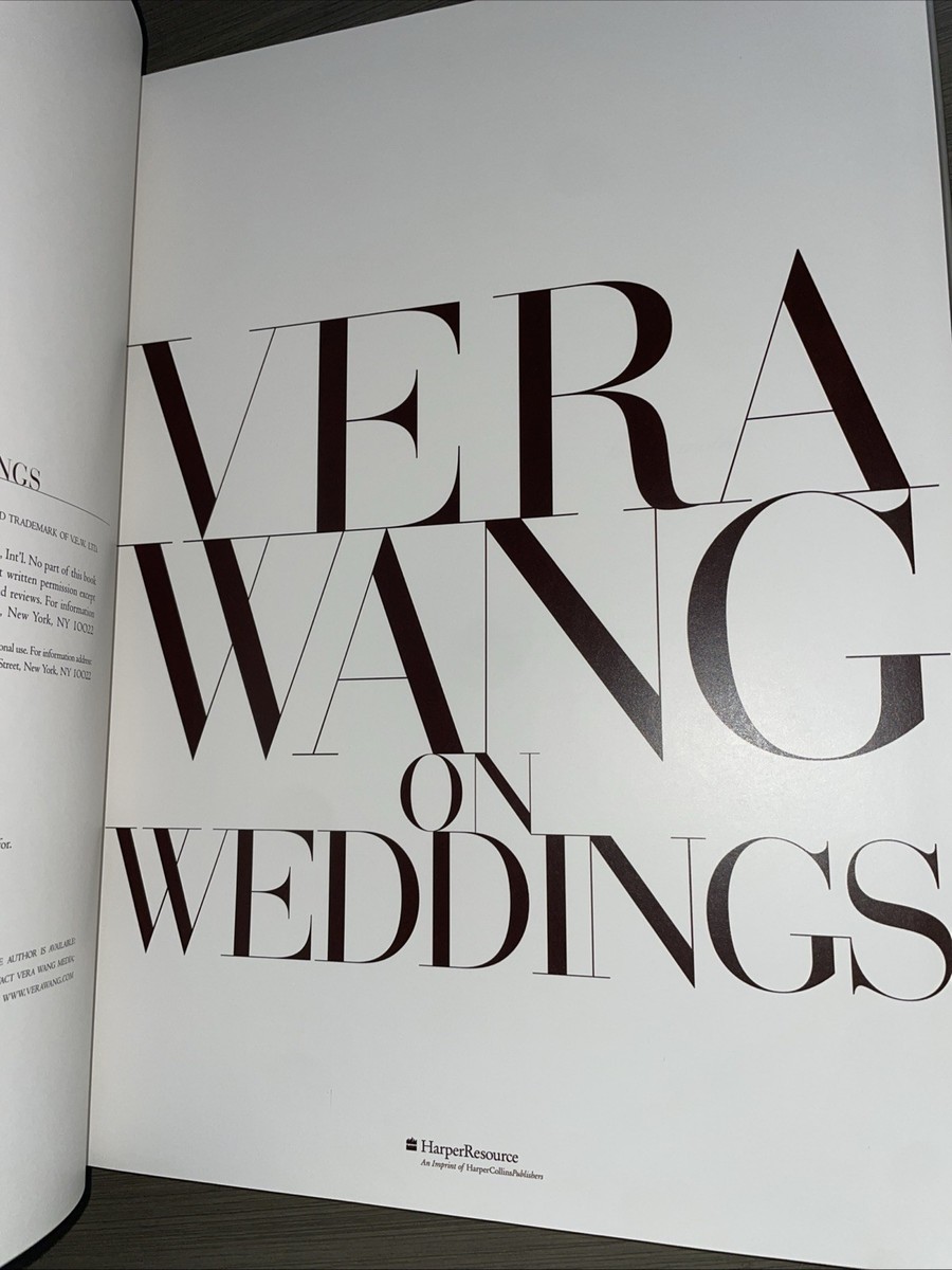 Vera Wang - VERAWANG ON WEDDING(ハードブック) Vera Wang on Weddings by Vera Wang (2001, Hardcover) for