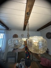 Hängelampe Deckenlampe Hängeleuchte Deckenleuchte Holz Eiche Rustikal Retro