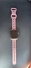 Apple Watch Series 3 38mm Silver Aluminum Case Pink Silicone Band