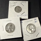 1959.  Gem Proof  Silver Quarter.  /  Silver  1956 Washington Quarter 1958 Dime
