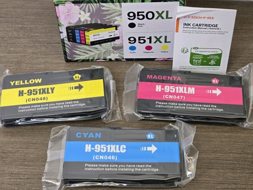 HP 950XL/951 (C2P01FN) Black/Cyan/Magenta/Yellow Ink Cartridge Exp. May 2025 - Picture 5 of 9