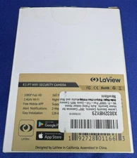 LaView R3 PT WIFI Security Camera Indoor Home Security *NEW, Open Box*