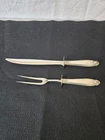 INTERNATIONAL PRELUDE    STERLING FLATWARE  2 PIECE CARVING SET STERLING HANDLES
