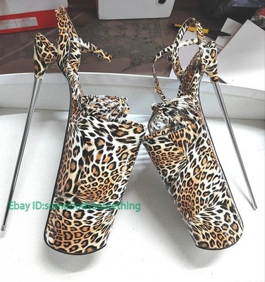 30cm Super High Stiletto Heel Women Sandals Platform Nightclub Pole Dance Buckle