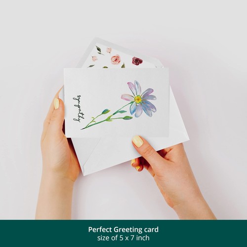 Dessie 50 Different Sympathy Cards With Greetings Inside. 5x7 Inch 50 Condole... - Bild 5 von 7