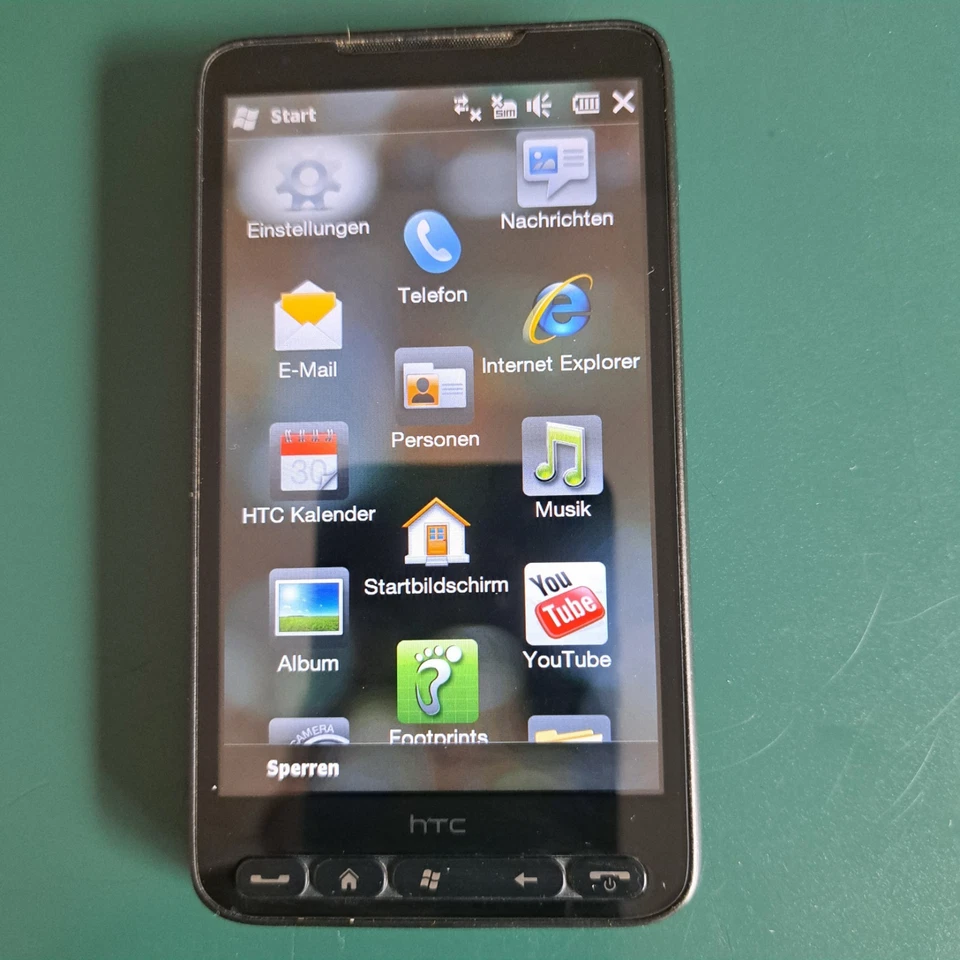 Original HTC HD2 Schwarz! Gebraucht! Ohne Simlock! Einwandfrei! - Bild 2 von 4