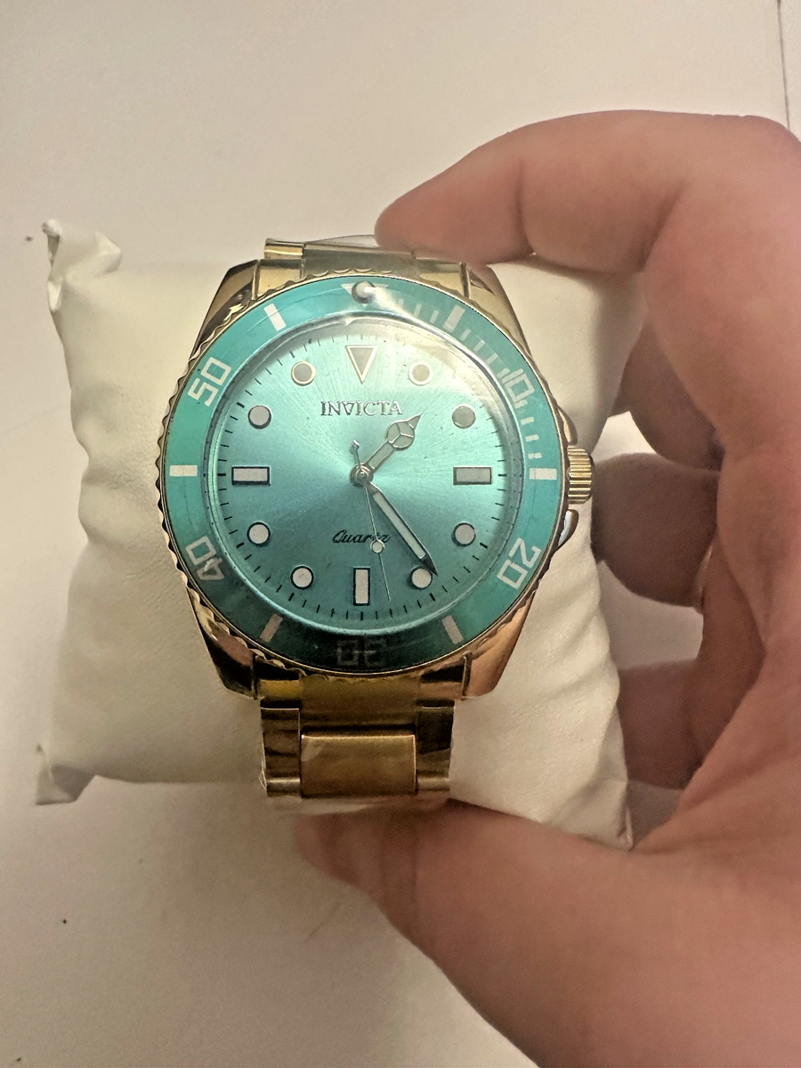 Invicta 69400 Mens Gold Stainless Steel Watch Dial Quartz  display picture 1