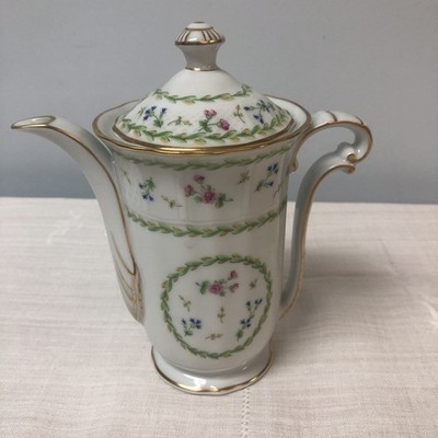 COFFEE/TEA POT LIMOGES BERNARDAUD ARTOIS VERT 9''