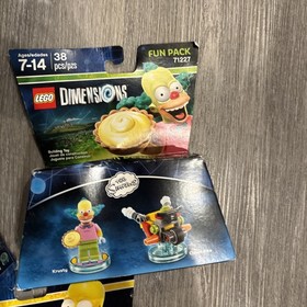 2015 LEGO Dimensions Simpsons lot of 3 Bart 71211 Homer 71202 Krusty 71227 NIB