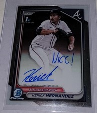 2024 Bowman Draft Chrome Auto Herick Hernandez 1/1 