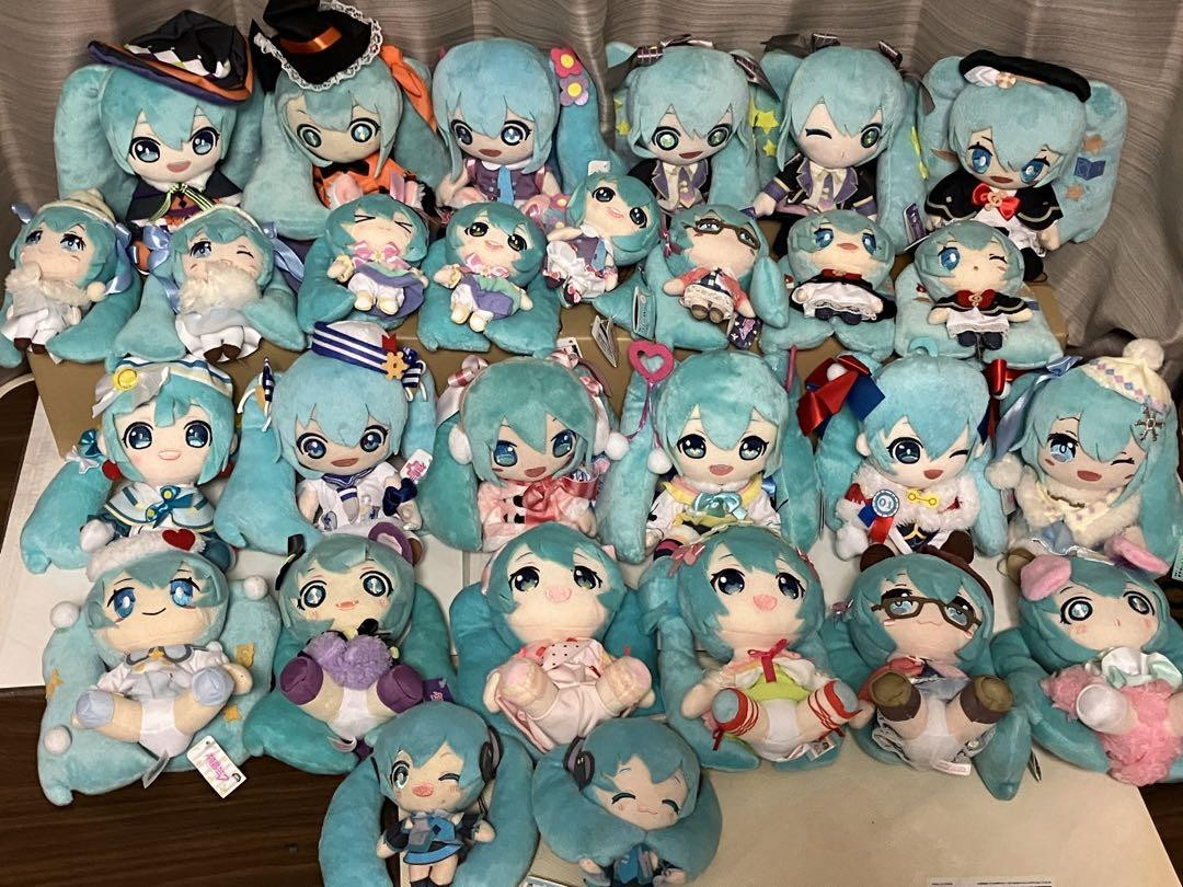 Hatsune Miku Plush Toy Lot of set TAITO Amusement Prizes Vocaloid Character