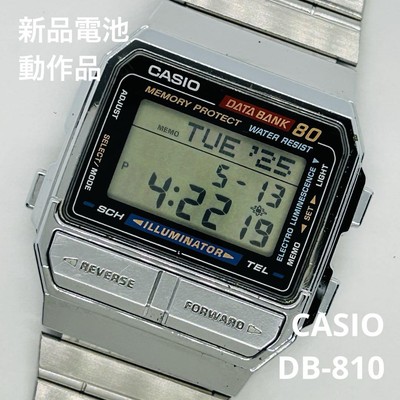 CASIO データバンク DBC-810 美品 Vintage Casio DBC-810-1 Databank 80 Rare Calculator Watch