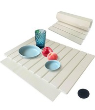 Stone Drying Mat for Kitchen Counter, 23.6 L x15.3 W Collapsible Quick...