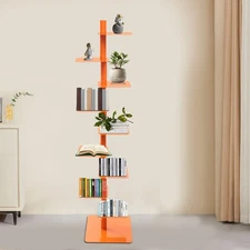 9Tier Rotating Bookshelf Vertical Book Tower for Home/Office/Study Easy Assembly