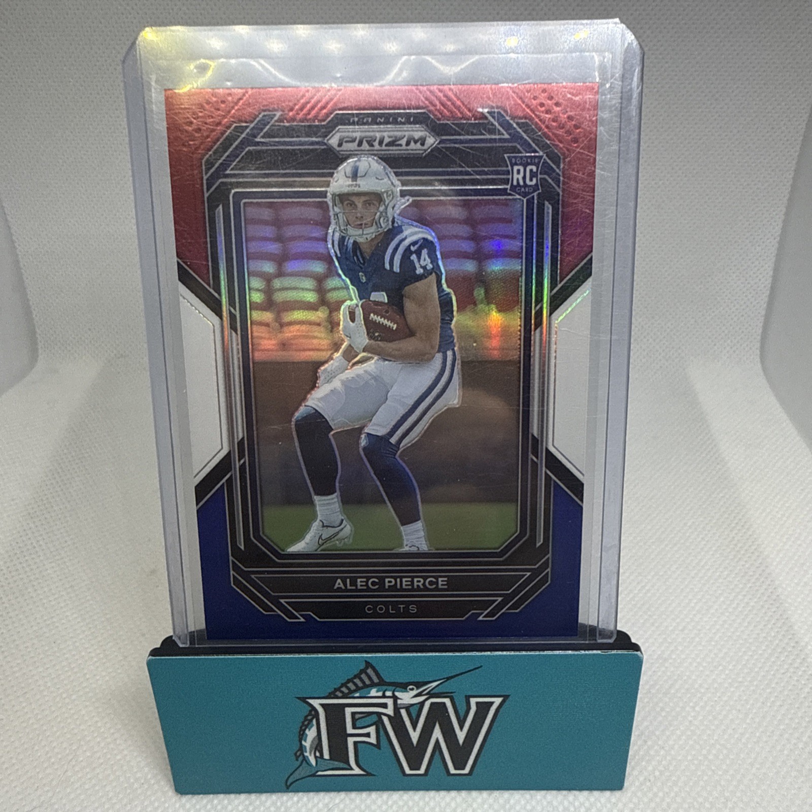 2022 Panini Prizm Alec Pierce #330 Red White Blue Prizm RC Colts