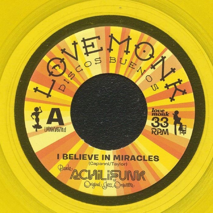 BANDA ACHILIFUNK/OJO - I Believe In Miracles - COLOURED VINYL 7""