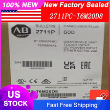 New Allen Bradley 2711PC-T6M20D8 Ser A PanelView Plus Compact 600 Touch Terminal
