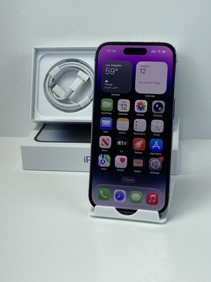 Apple iPhone 14 Pro A2650 128GB Deep Purple 98% battery health Unlocked device