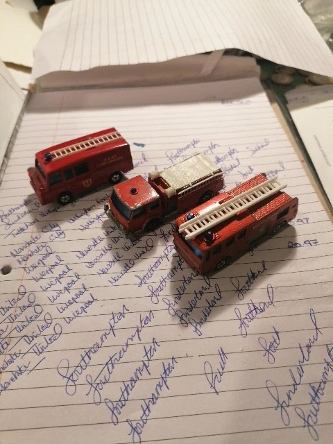 Matchbox Superfast X 3 Fire Trucks From 1969 Land Rover And Pumper Truck - Image 2 of 4